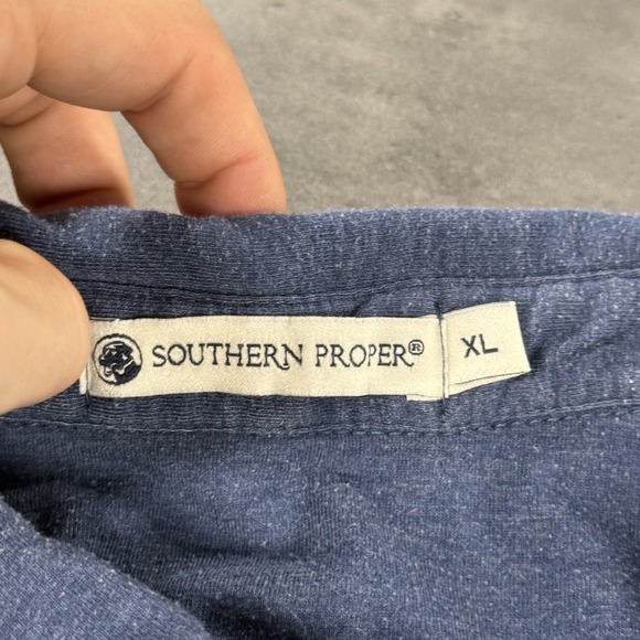 Southern‎ Proper Polo Shirt Mens Extra Large XL Blue Pocket Performance Cotton - Picture 4 of 9